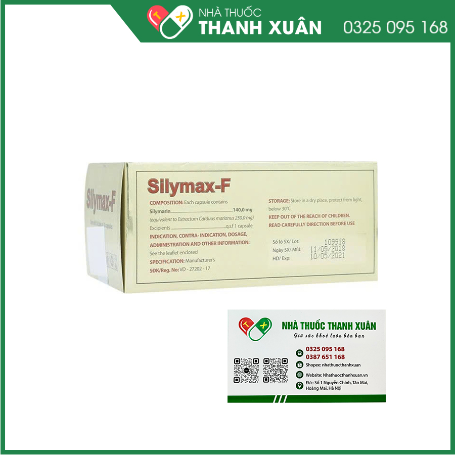 Silymax-F thuốc hỗ trợ bảo vệ và tăng cường chức năng gan